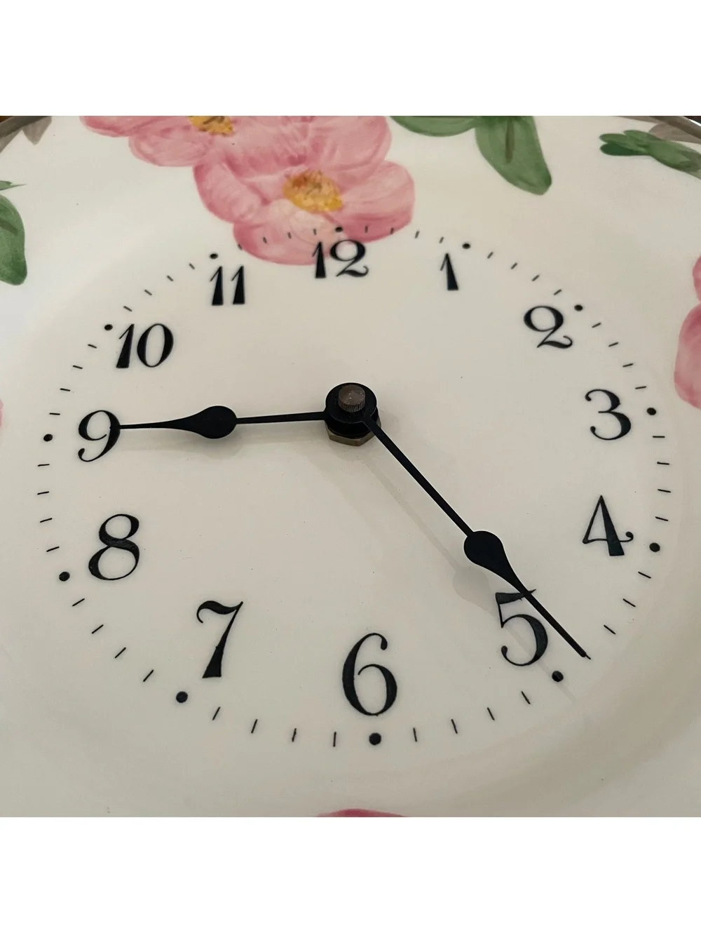 Franciscan Desert Rose wall clock